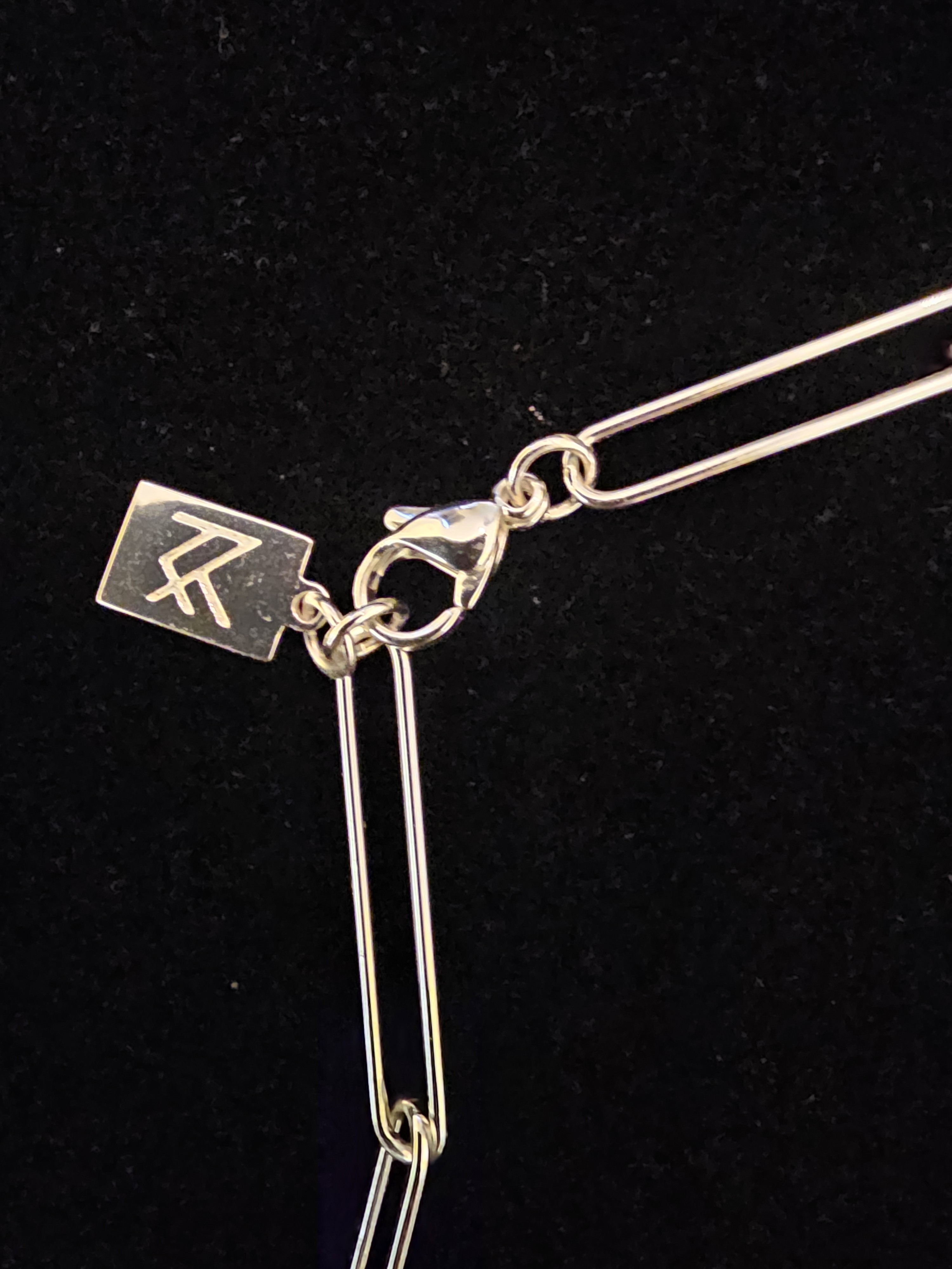 Nwt Miranda Frye Retired Solid 925 Silver Carter Paperclip Necklace 18" — image 8 of 8